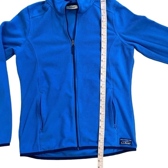 L.L. Bean Women’s Blue Fleece Zip Uo Jacket XS - Picture 9 of 10